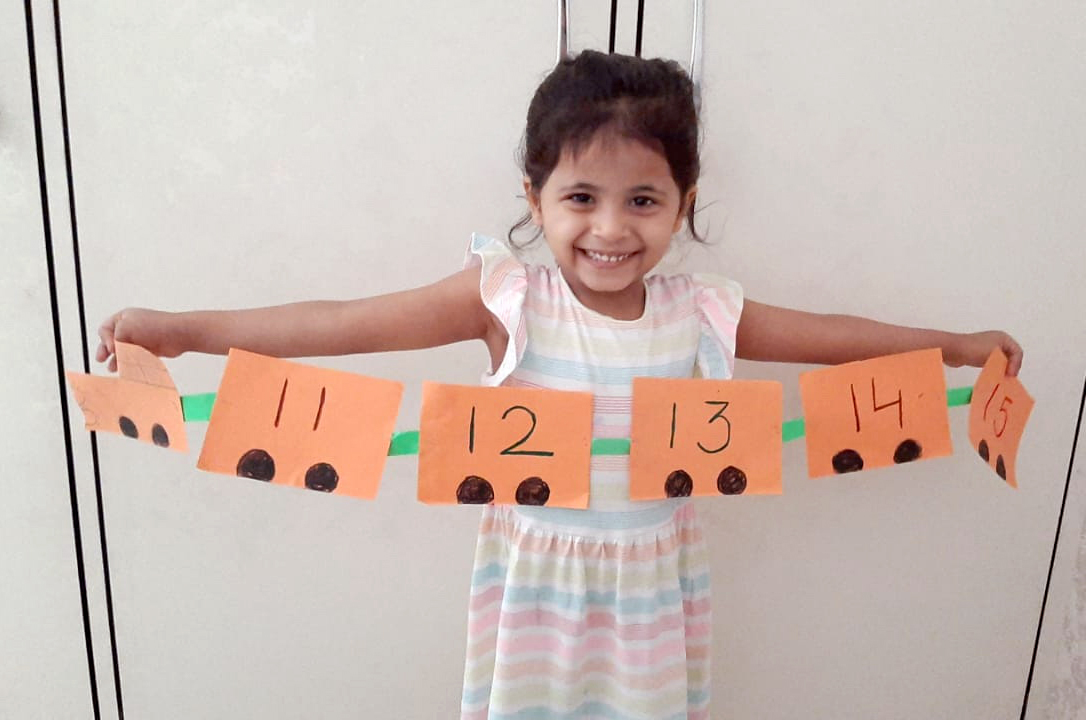 Presidium Dwarka-6, PRESIDIANS STRENGTHEN MATHS SKILLS WITH NUMBER TRAIN ACTIVITY